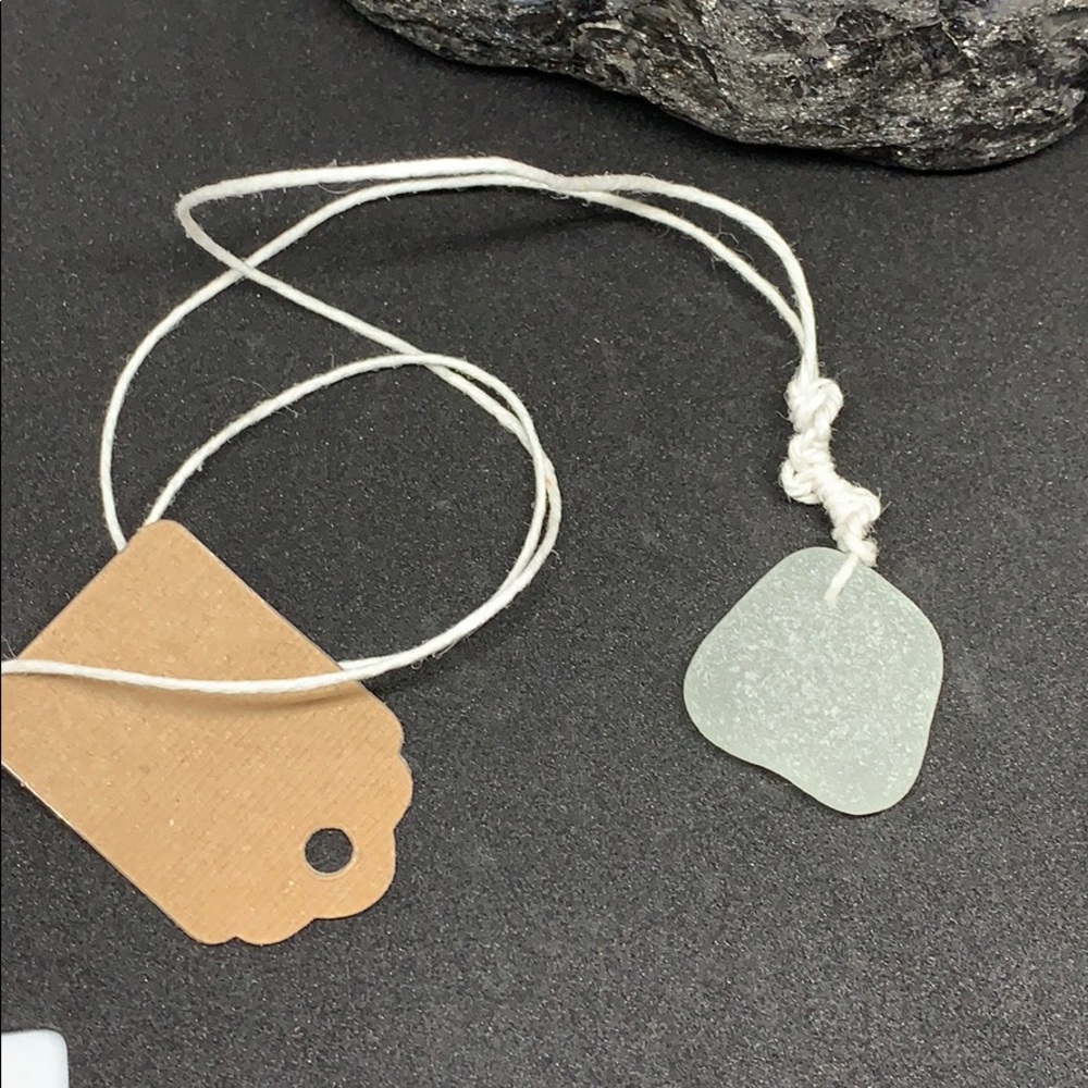 Genuine White Sea glass necklace
